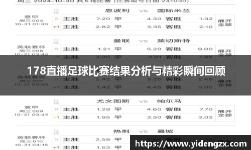 178直播足球比赛结果分析与精彩瞬间回顾